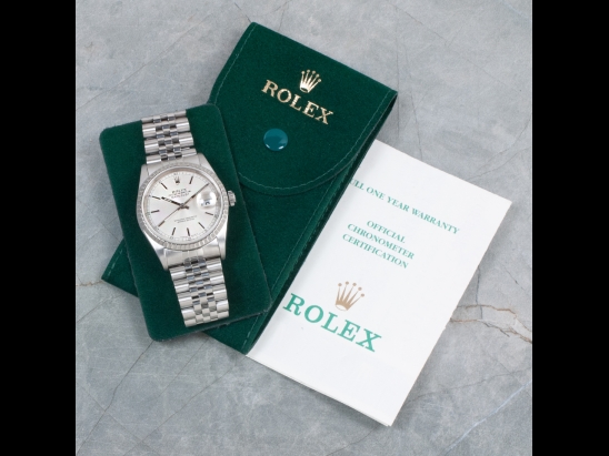 Ролекс (Rolex) Datejust 36 Argento Jubilee Silver Lining - Rolex Guarantee 16220